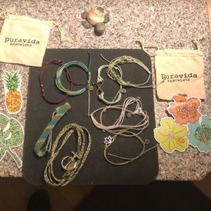 8 Puravidia bracelets